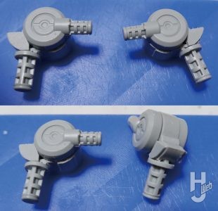 セイラマスオ製作「FULL MECHANICS カラミティガンダム」製作過程：股関節幅を変更する5