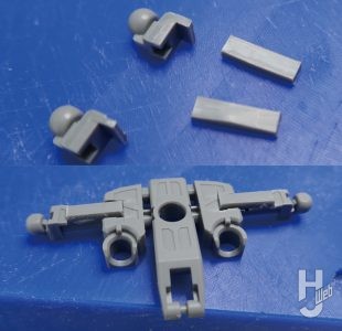 セイラマスオ製作「FULL MECHANICS カラミティガンダム」製作過程：フロントアーマー、サイドアーマーの延長3