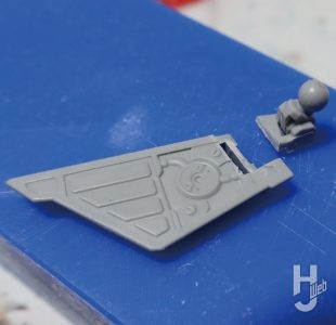 セイラマスオ製作「FULL MECHANICS カラミティガンダム」製作過程：フロントアーマー、サイドアーマーの延長11