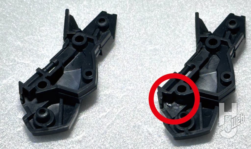 かまなる製作「レヴィニクス（TYPE-F）」製作途中スネ部