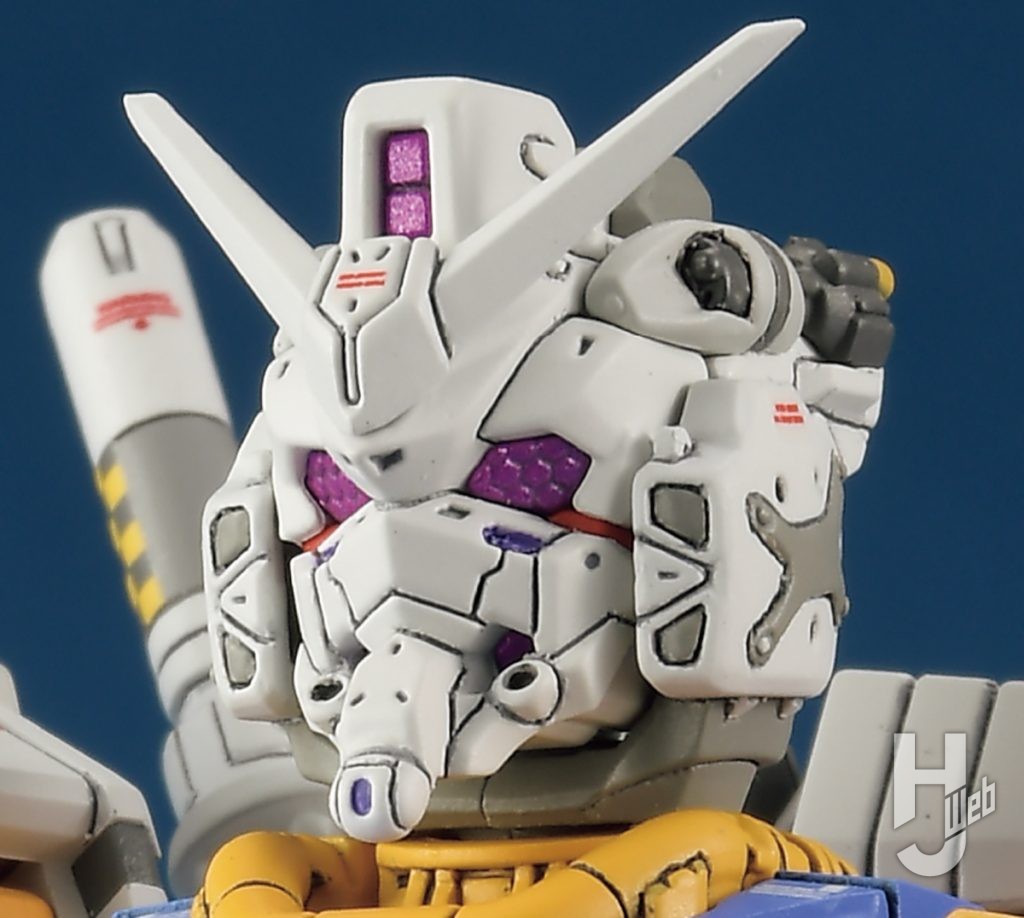 ken16w製作「RX-78-02 白いガンダム」頭部アップ