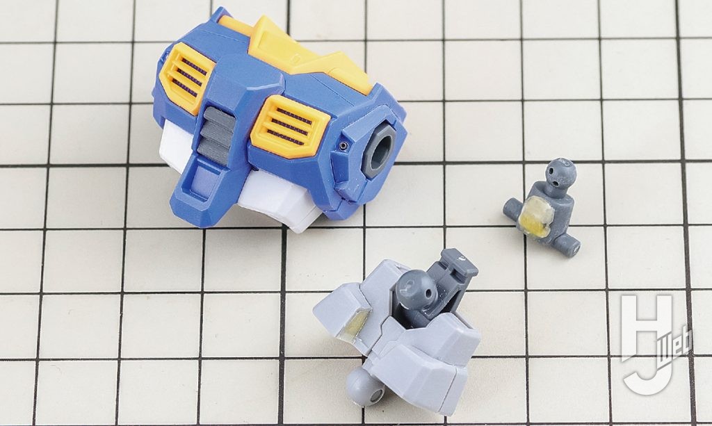 哀川和彦製作「ガンダム7号機」製作途中胸部