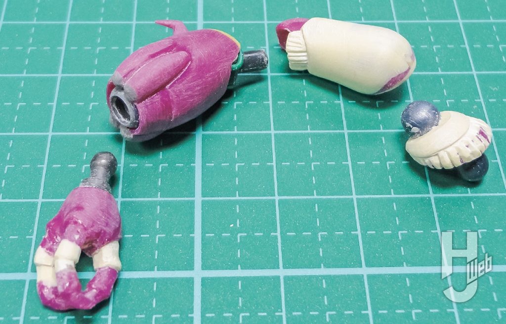 田仲正樹製作「ボチューン」製作途中腕部