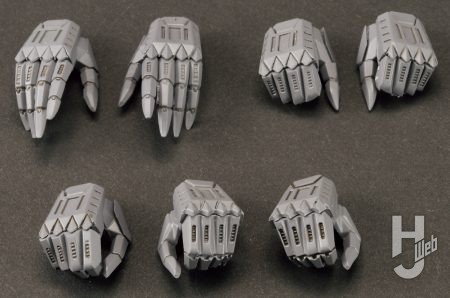 nishi製作「L.E.D.ミラージュ 先行量産型 =ジュノー 2989=」製作途中ハンドパーツ