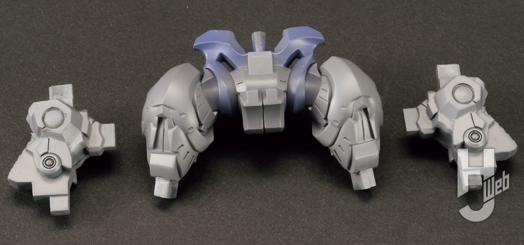 nishi製作「L.E.D.ミラージュ 先行量産型 =ジュノー 2989=」固定用股関節＆ヒザ関節