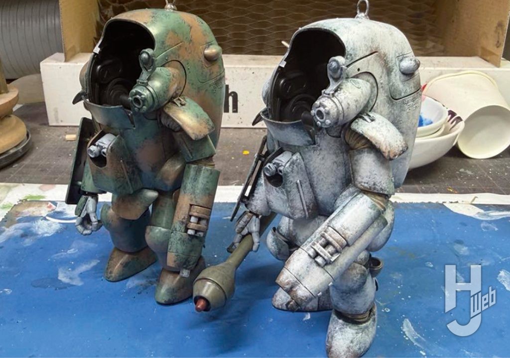 MAX渡辺製作「シュトラール軍 装甲戦闘服 G4/R1型 グッカー」塗装途中2