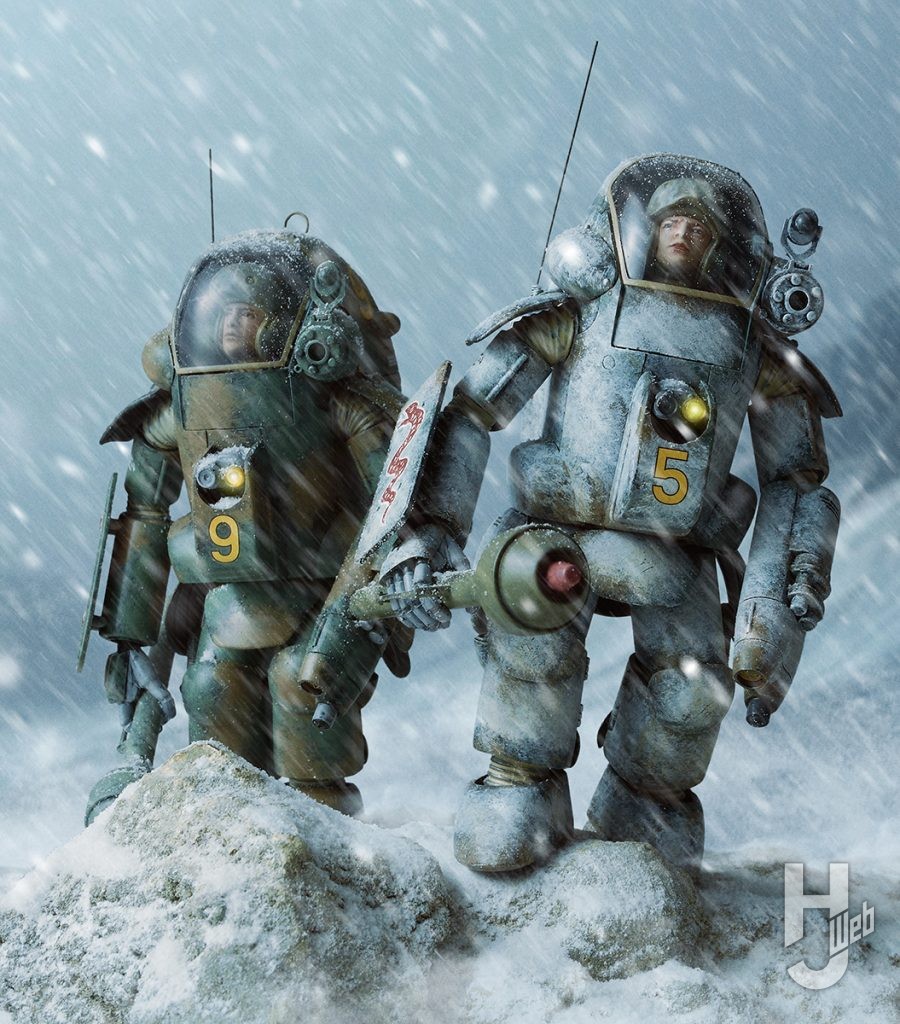 シュトラール兵器を冬季迷彩で仕上げる