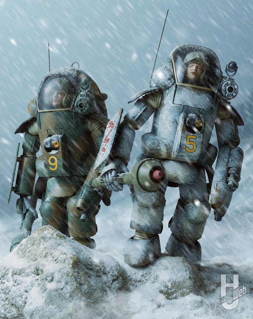 シュトラール兵器を冬季迷彩で仕上げる