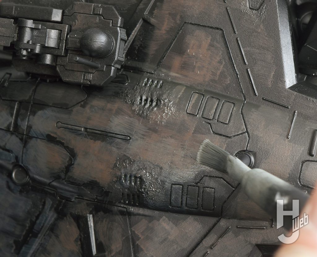 大森記詩製作「DHV マゼラン」製作途中下地が透けるくらいの濃度で