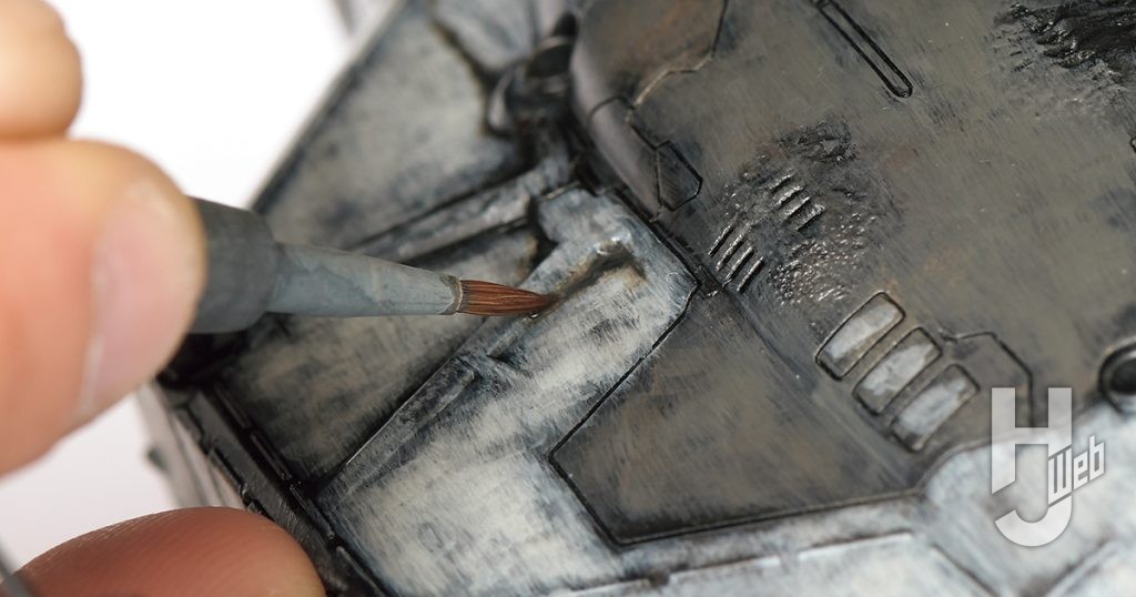 大森記詩製作「DHV マゼラン」製作途中ディテールのキワや船体表面