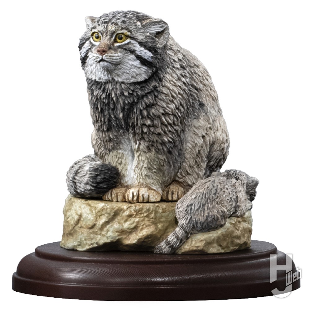 いきもの大図鑑ディスプレイモデルコレクション 野生のネコ科動物のマヌルネコの画像