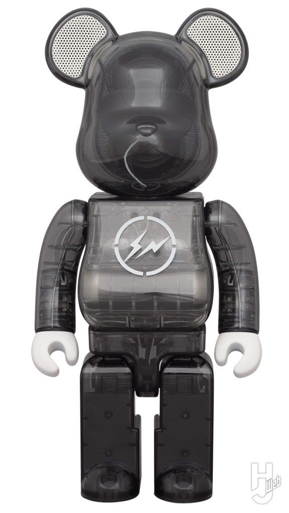 フラグメントのベアブリックコラボスピーカーブラックの画像