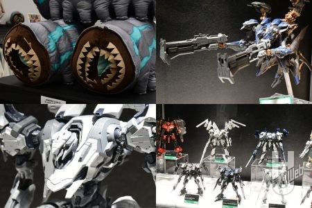 AC6「スティールヘイズ」と同フレームの量産型「SCHNEIDER NACHTREIHER/40E 近接突撃型」のサンプルが初展示！腕部パーツ「VP-46D」や長距離ショットガン「SG-027 ZIMMERMAN」が付属【コトブキヤコレクション2026】