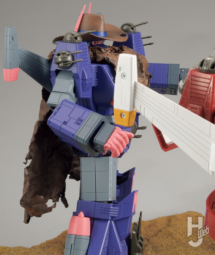 超合金魂アイアンギアー「TAMASHII-NATION-2025」展示用ディオラマティンプ仕様の側面