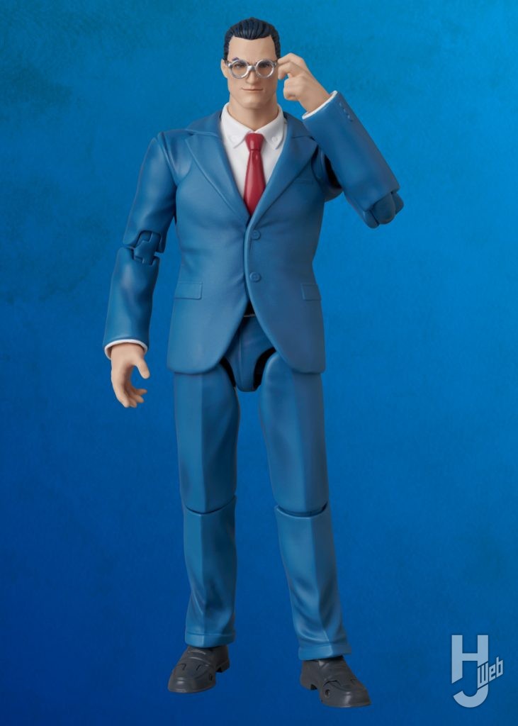 クラーク・ケントの可動フィギュアの全身画像