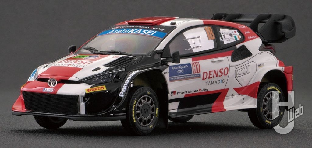 トヨタ GR ヤリス ラリー1 ハイブリッド WRC 2023 ラリー・メキシコ ウィナー（日本語対訳補足説明書付属）
