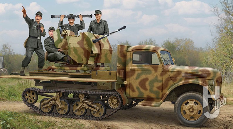 Sd.Kfz.3b w/2cmFlak38&クルー