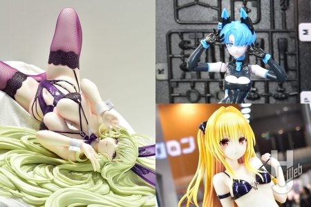 プラキット「アニマサーキット」新作塗装見本、ビッグスケールの『アズレン』ナポリや『To LOVEる -とらぶる- ダークネス』金色の闇などが展示！【ユニオンクリエイティブ／ワンフェス2026[冬]】