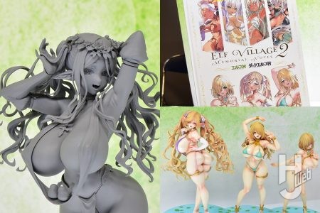 「エルフ村」第4村人プリシラ沐浴着ver.の原型が初展示！エルフ村画集第二弾発売＆第一弾重版も決定！【ヴェルテクス／ワンフェス2026[冬]】