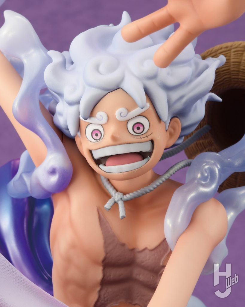 モンキー・D・ルフィのフィギュアの表情のアップ画像