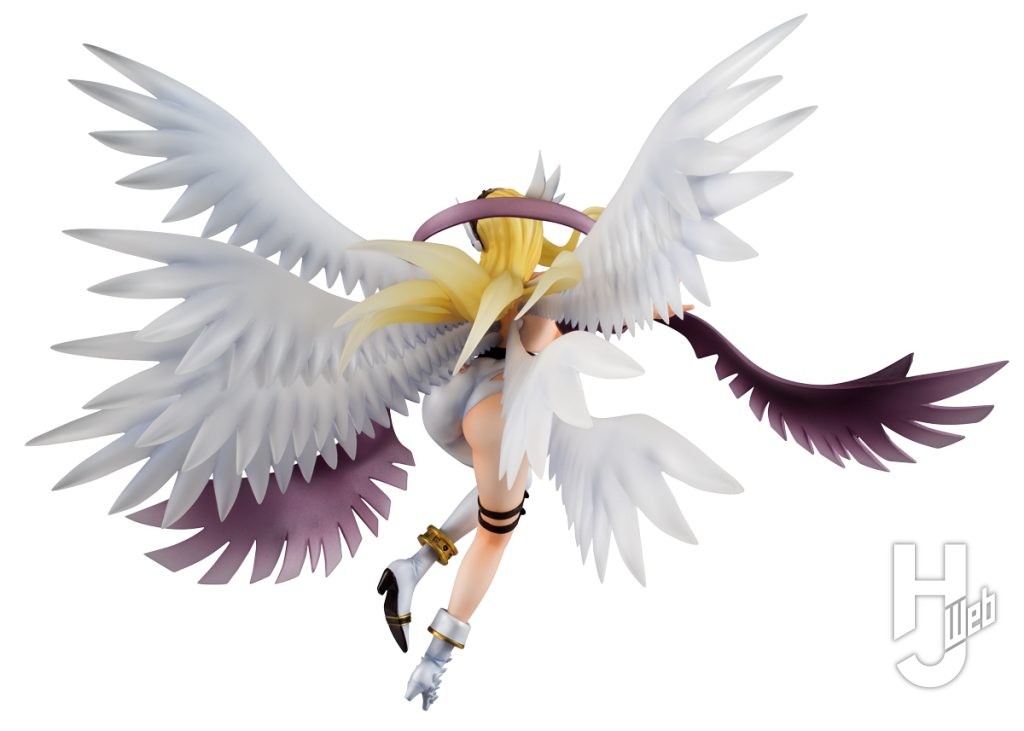 エンジェウーモンと八神ヒカリのフィギュアの全体画像