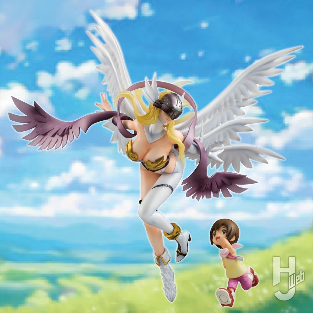 エンジェウーモンと八神ヒカリのフィギュアのメイン画像