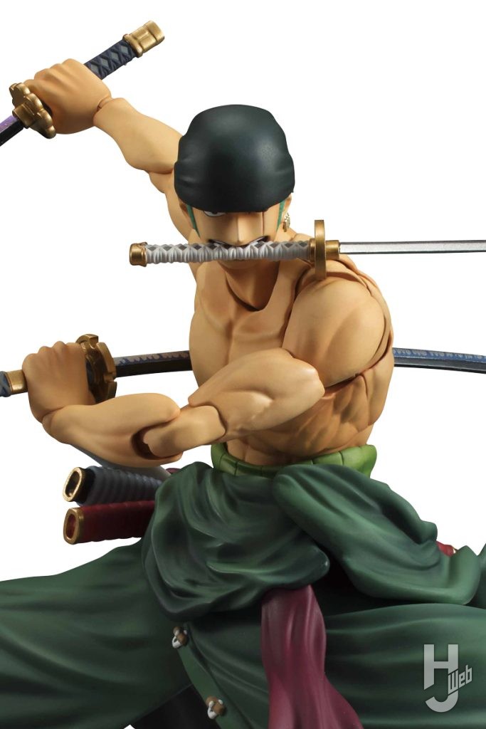 ロロノア・ゾロの可動フィギュアのアップ画像