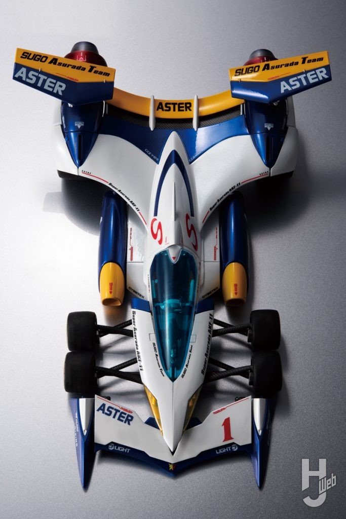 スーパーアスラーダAKF-11のフィギュアのサーキットモードの俯瞰画像