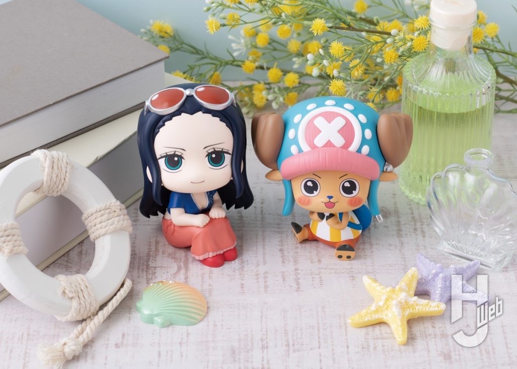 ニコ・ロビンとトニートニー・チョッパーのデフォルメフィギュアの画像