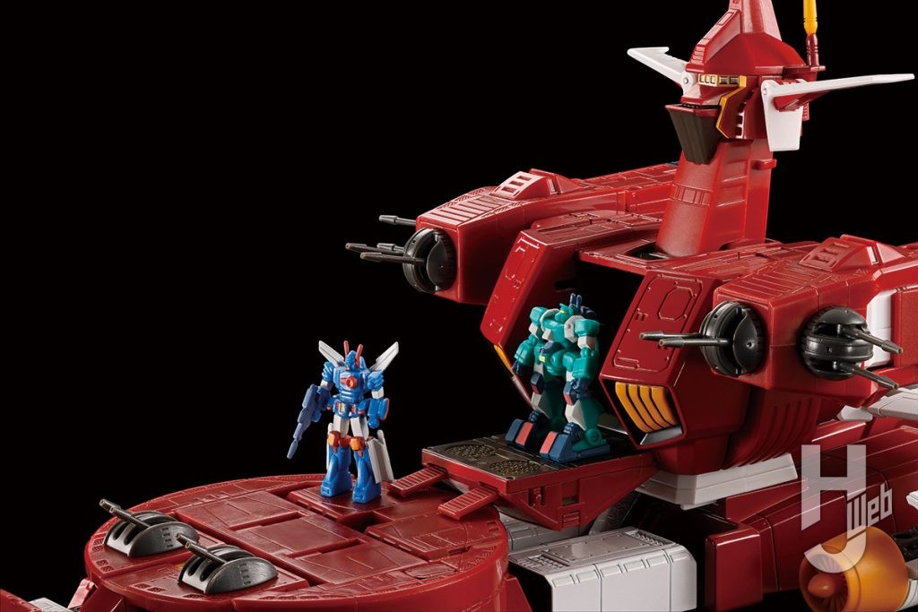 超合金魂 GX-38R アイアンギアー　超合金魂GX-38X ウォーカーマシンセット　ディスプレイ例　画像