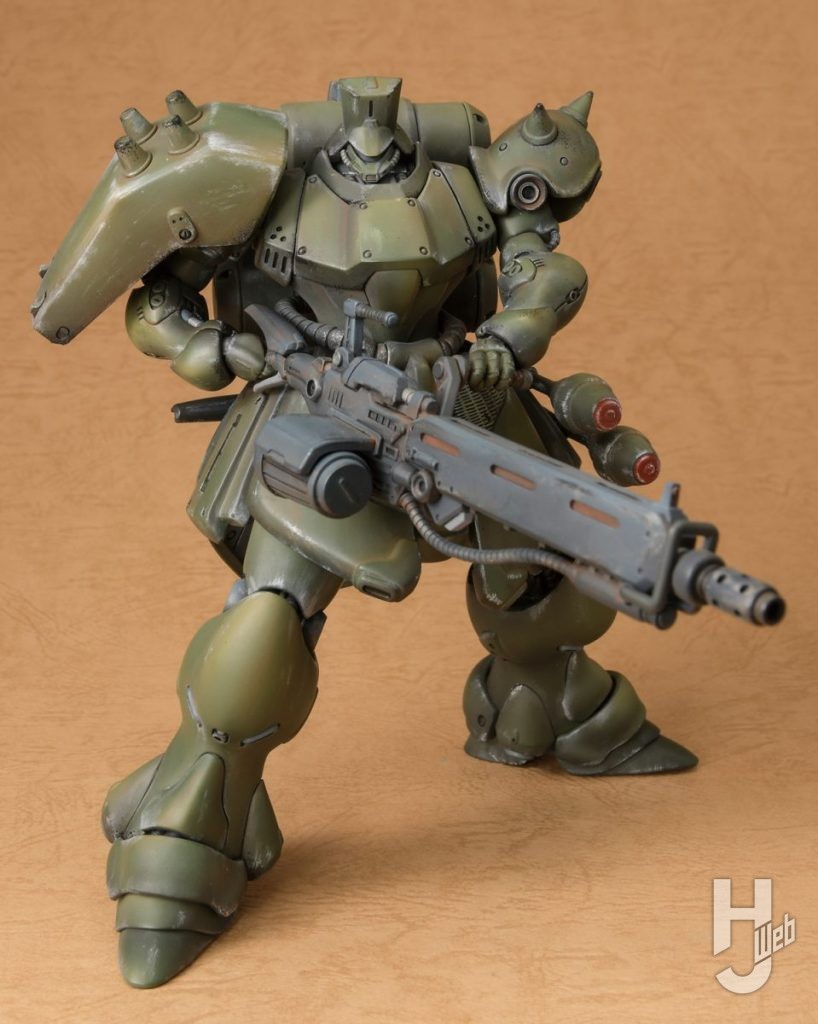 ギラ・ドーガの組み立て式フィギュアの全体画像