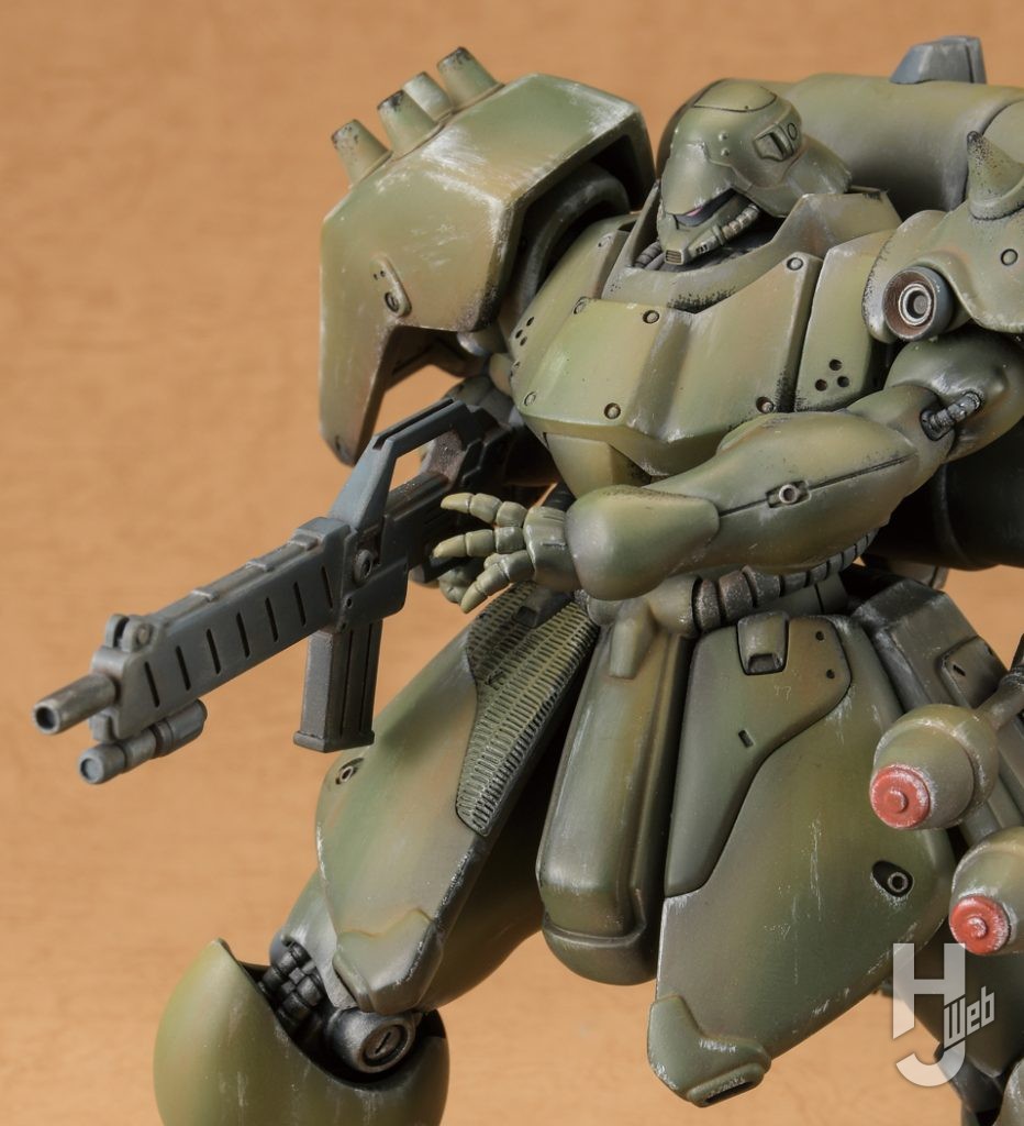 ギラ・ドーガの組み立て式フィギュアのアップ画像その1