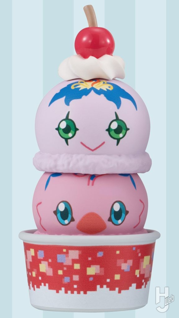 ピョコモンとピヨモンのアイスモチーフフィギュアの画像