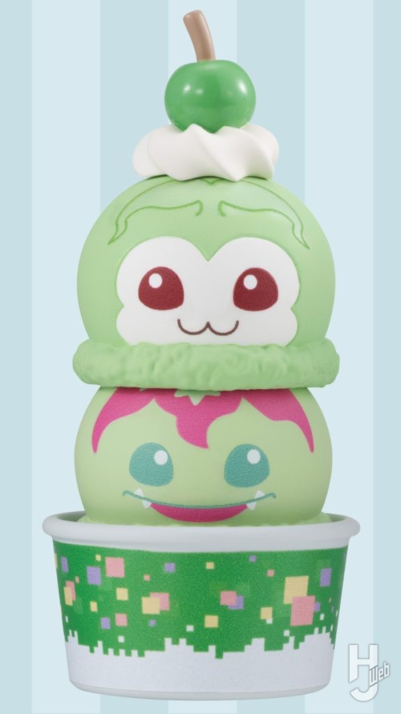 タネモンとパルモンのアイスモチーフフィギュアの画像