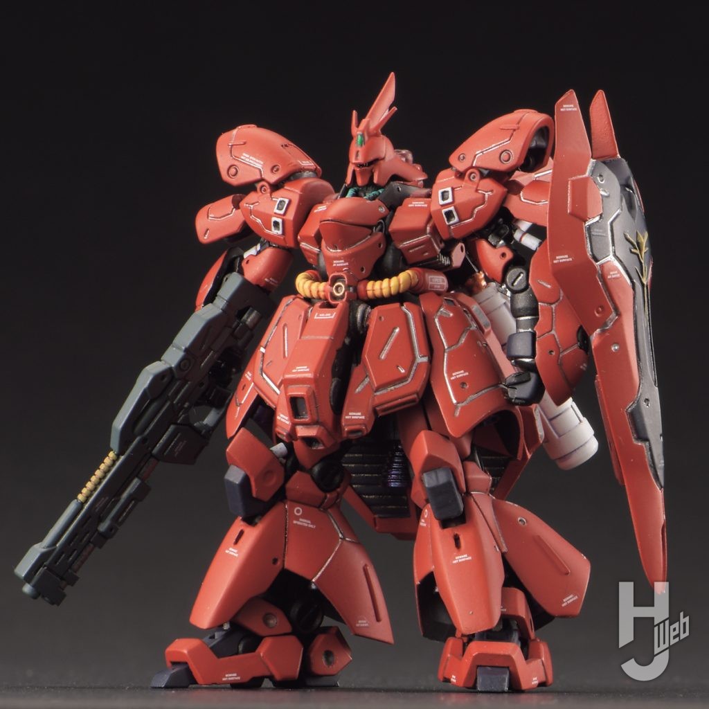 ガンダムアーティファクトサザビーの塗装後の画像その2