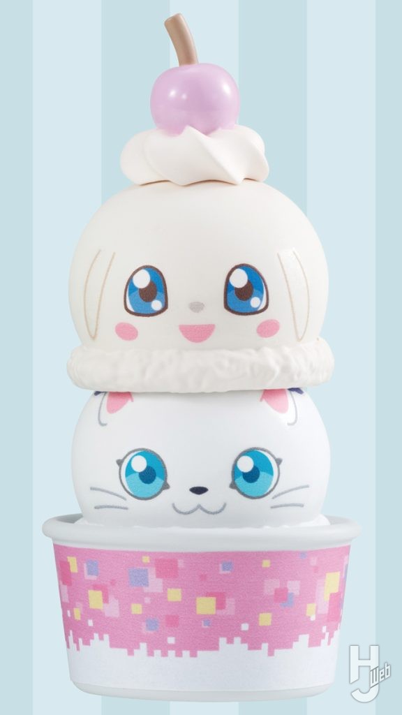 プロットモンとテイルモンのアイスモチーフフィギュアの画像