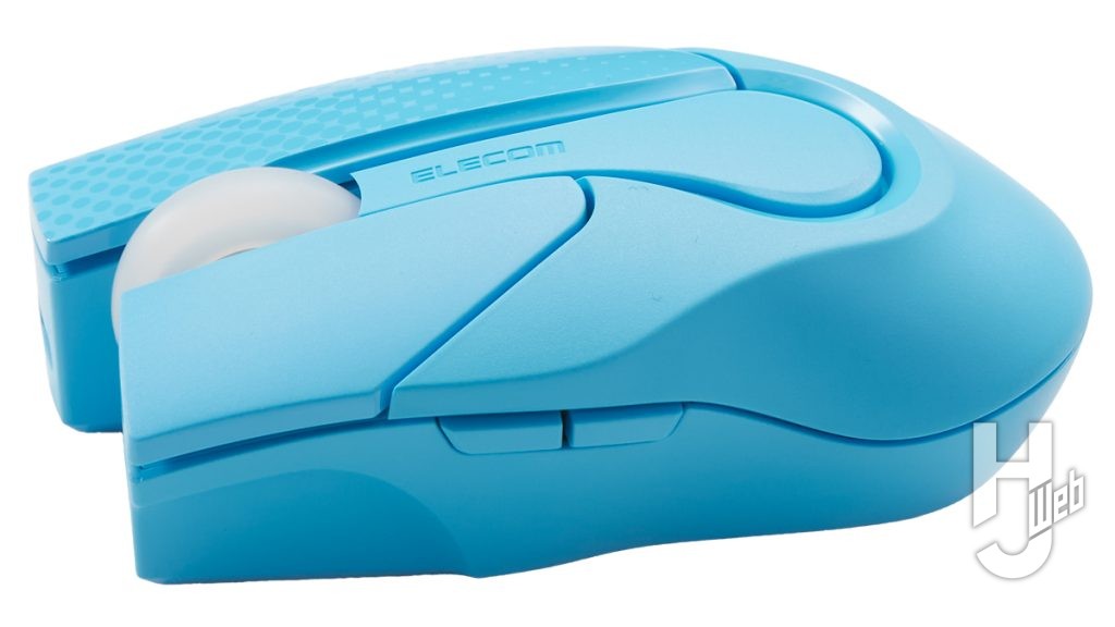 士郎正宗 復刻デザインマウス/Bluetooth M-SHIROW1SC（ブルー）の側面の画像