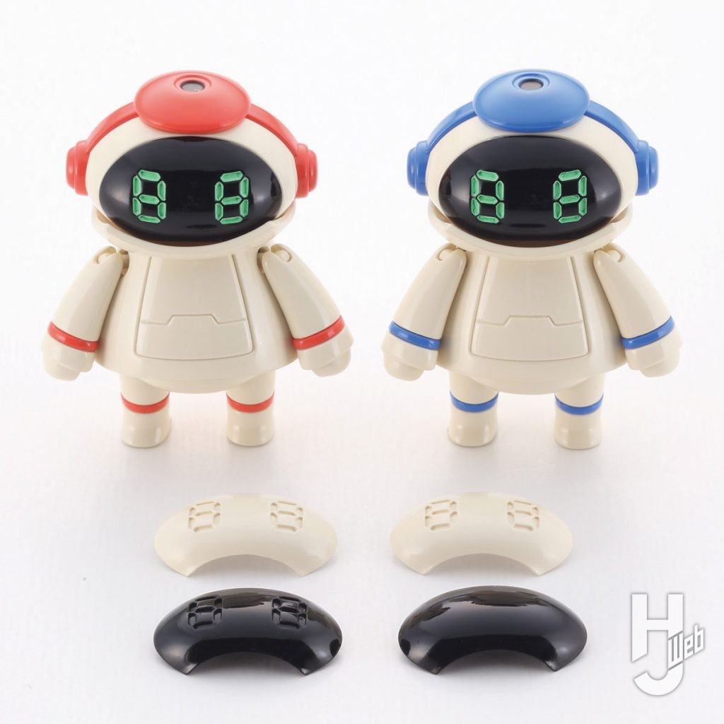 ちいさなメカトロメイト No.05“こすもれっど＆こすもぶるー”
変更用の顔パーツ
