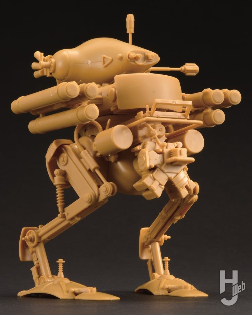 ARTPLA マシーネンクリーガー 陸戦ガンス（2機セット）＆エディ・アムゼルのブラウン成型色の背面の画像