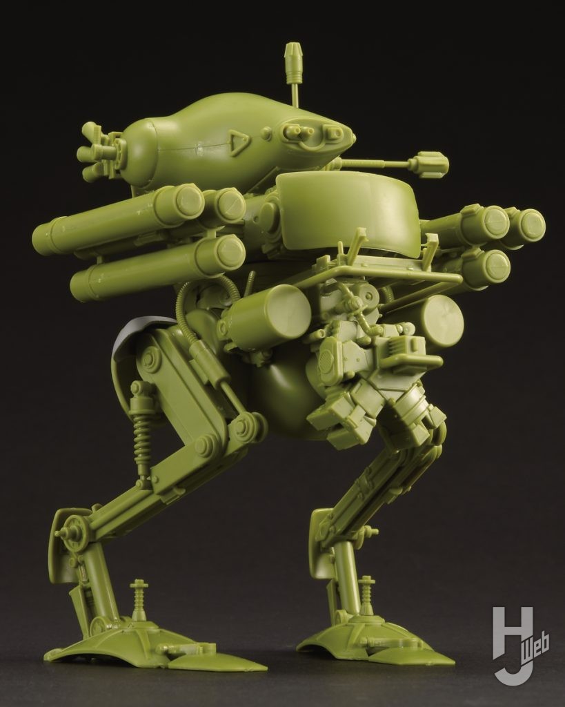 ARTPLA マシーネンクリーガー 陸戦ガンス（2機セット）＆エディ・アムゼルのダークグリーン成型色の背面の画像