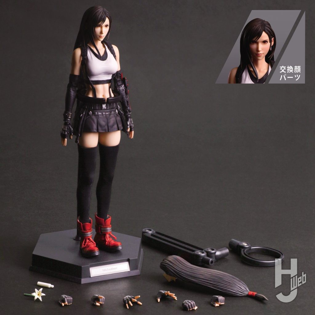 ファイナルファンタジーVII リバース　PLAY ARTS真　ティファ・ロックハートの収録パーツ一覧の画像