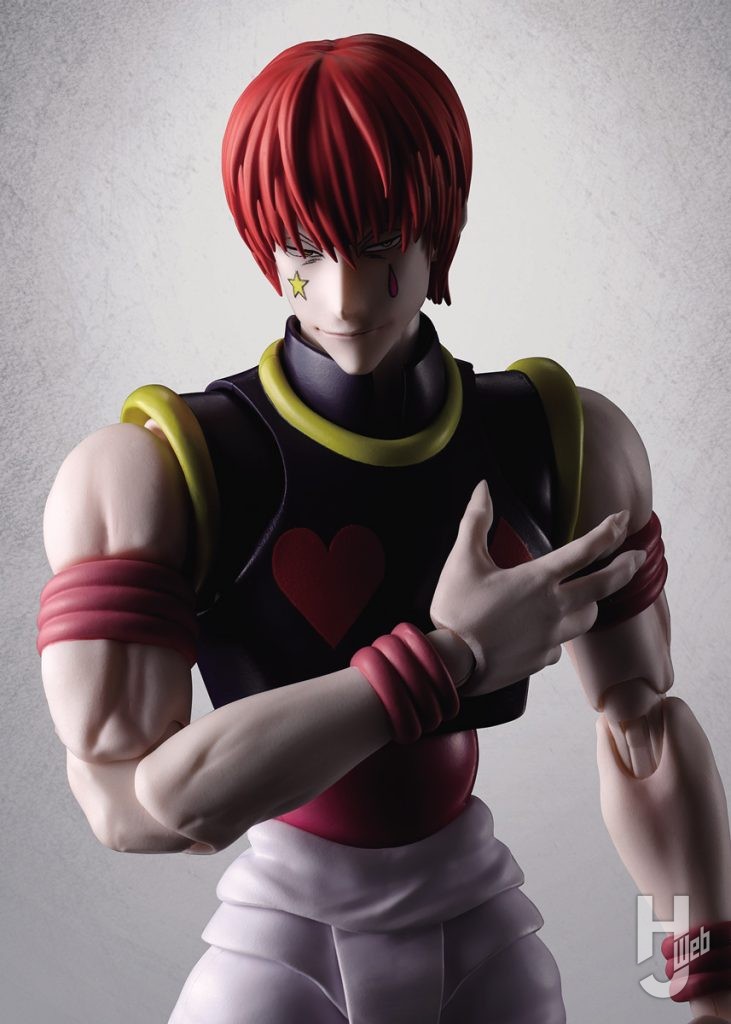 ヒソカの可動フィギュアのアップ画像
