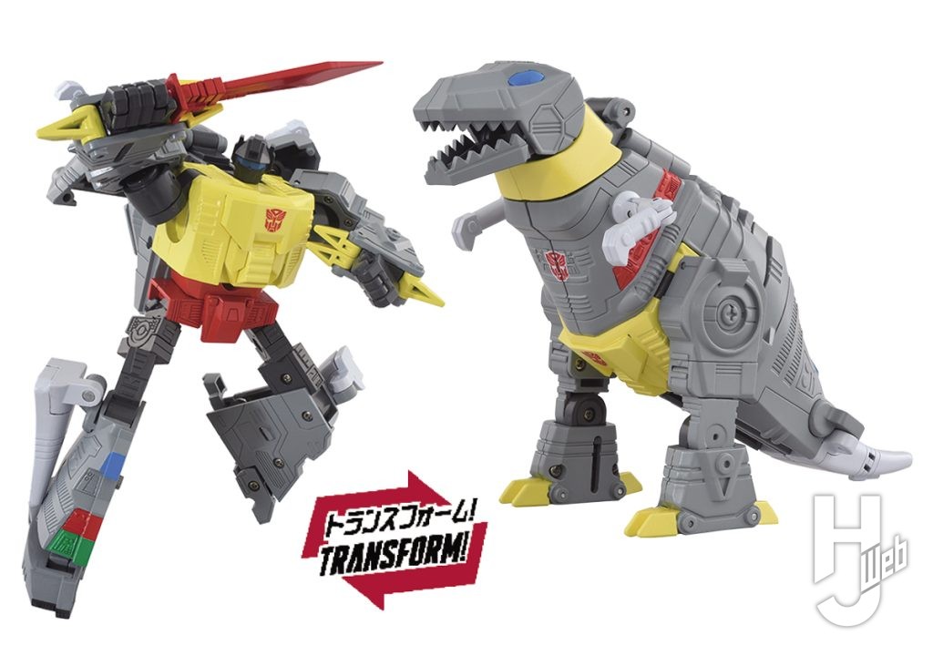 グリムロックの変形メカフィギュアの画像