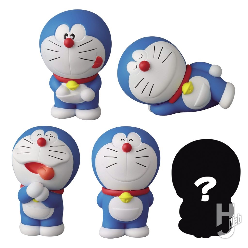 ドラえもんのソフビフィギュアの画像