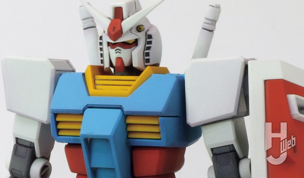 けんたろう製作「EG_RX-78-2ガンダム」胸部アップ