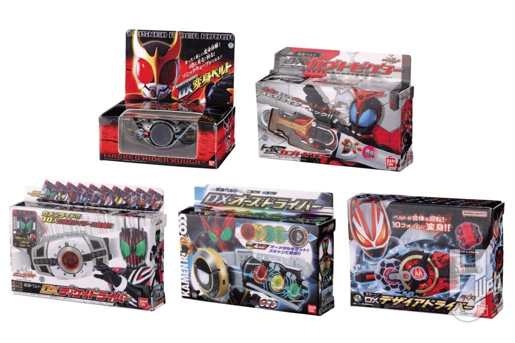 仮面ライダー変身ベルトのパッケージのミニチュアフィギュアの画像