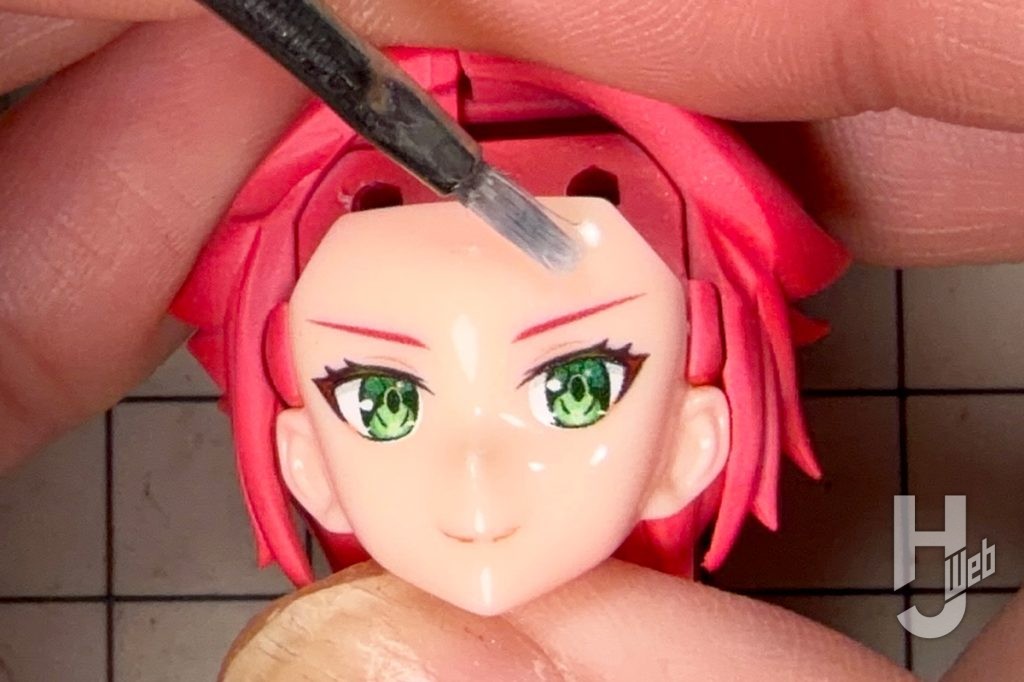 キューティーハニーのプラモデルの付属デカールの貼り付けの画像その8