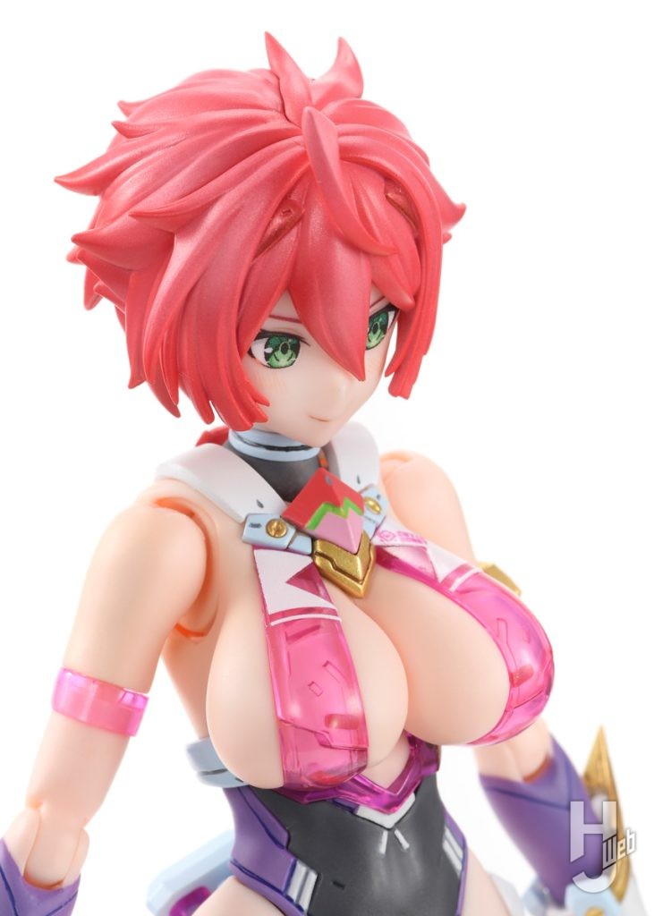 キューティーハニーのプラモデルのアップ画像その1