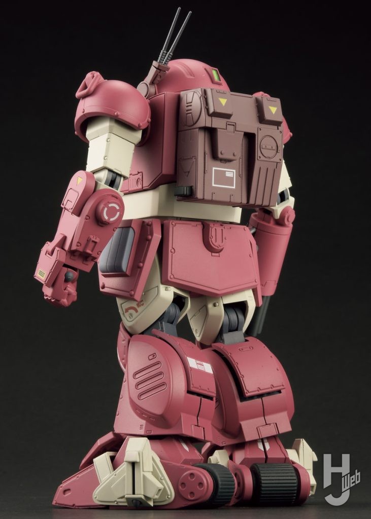 ブルーティッシュドッグ（彩色試作）のリアビュー　後ろ
背面のPRSPパックにはマーキングが施されている