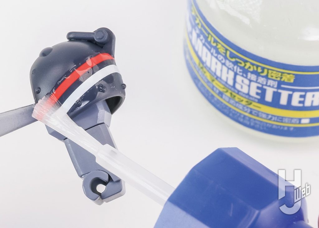 デカールセッター　綿棒使用　画像